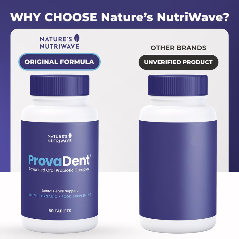 ProvaDent – Botanical Oral Tablets, USA Made – 60 Ct, 1 Month Supply | Oral-care tablets, botanical formula | Made in USA | Chewable daily tablet 60 Count (Pack of 1)