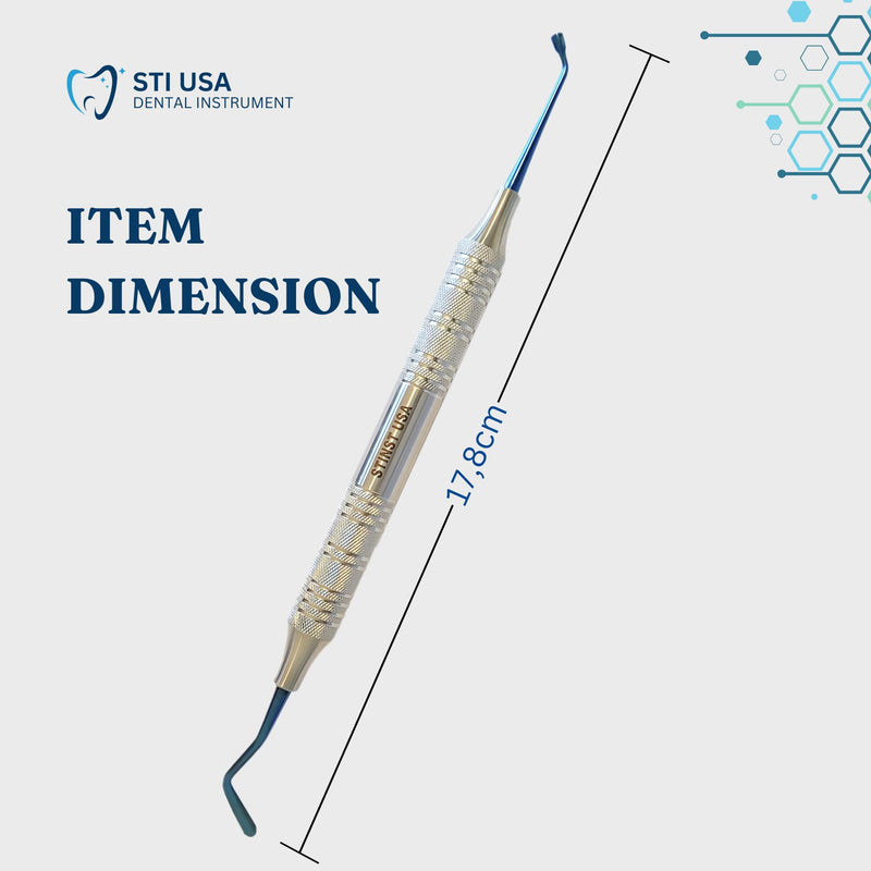 Dental Composite Filling Woodson 2 – Stainless Steel Tools for Resin Application Cavity Filling Shaping – Autoclavable Dental Instruments for Dentists and Students Plugger and Paddle Handle 9