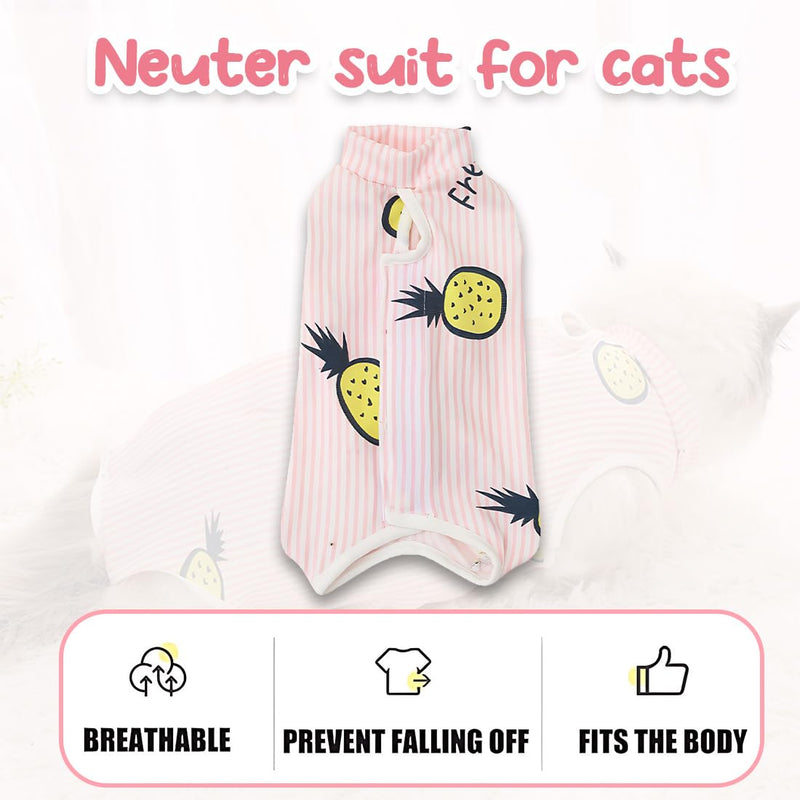 1 Piece Professional Cat Recovery Suit for Abdominal Wounds or Skin Diseases Kitten Surgery Recovery Suit E-Collar Alternative for Cats Dogs Post Surgery (S) - BeesActive Australia
