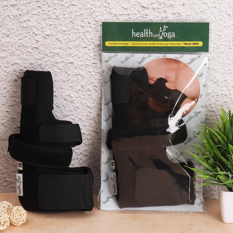 HealthAndYoga™ GuardNHeal Ulnar Gutter Boxer Splint – Must Use for Pinky Finger Splint, Boxer’s Fracture, Ulnar Gutter Wrist Brace, Metacarpal finger splint, Dupuytren's contracture - for Left or Right Hand (Large) Large (Pack of 1)