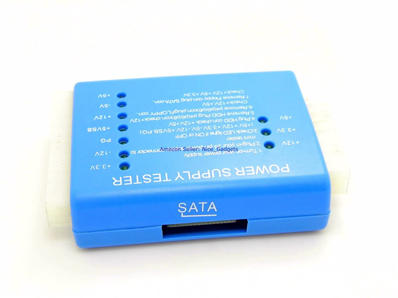 PC Computer PSU and Motherboard Tester Tool PCI & ISA SDRAM Post Test Card Diagnostic Analyzer Starter Kit 4 Digital / 8 LED/Bios Speaker/Mobo Power Switch All in One Carrying Case - BeesActive Australia