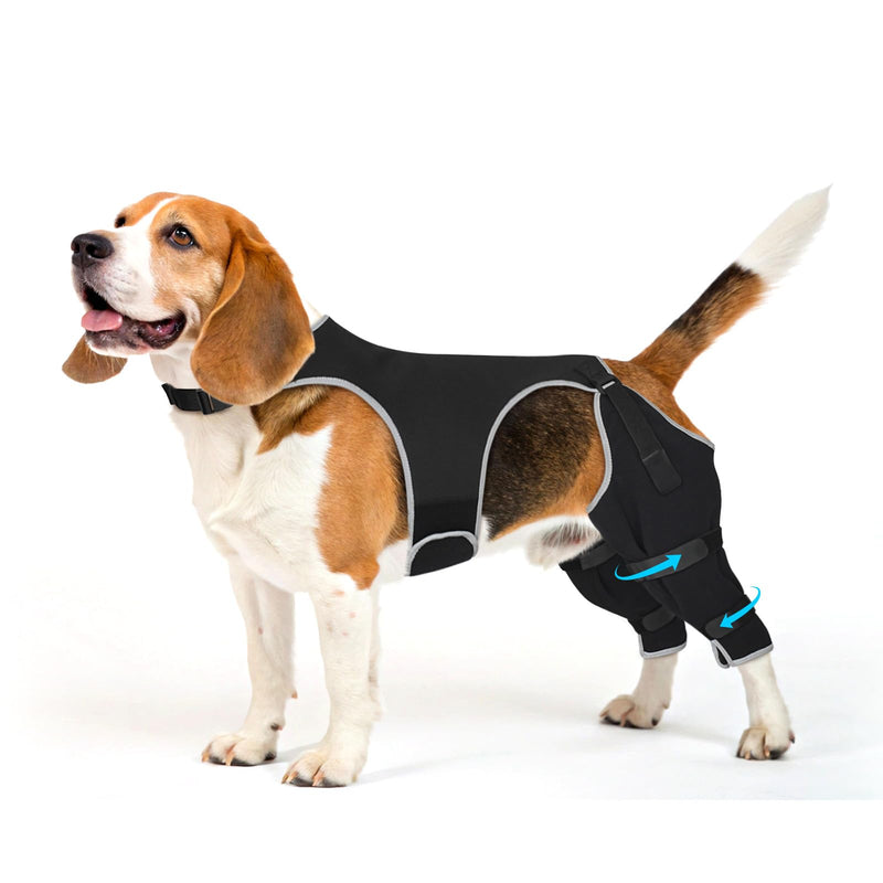 Dog Rear Leg Sleeve to Stop Licking, Adjustable Anti-Slip Recovery Sleeve Pants for Wound Protection After ACL/TPLO Surgery, Hot Spots, Lick Granulomas–Cone Alternative for Leg Healing,M