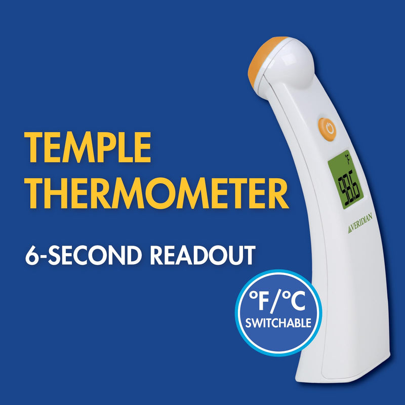 Veridian Temporal Contact Thermometer LCD Display 09-330 1 Each 1 Count (Pack of 1) - BeesActive Australia