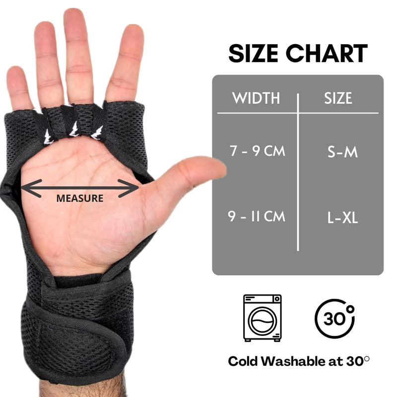 Professional underboxing gloves, extra padded, with quick tightening system, boxing bandage, boxing gloves, boxing gloves, boxing gloves, boxing band Black S-M