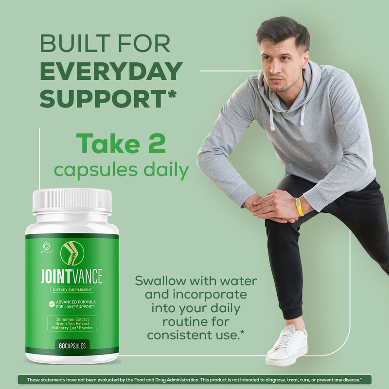 (3 Pack) JointVance Capsules - Advanced Formula Joint Vance Joint Support Pills Daily All Natural Maximum Strength, Premium Vitamins for Overall Health & Wellness Reviews, 180 Capsules for 3 Months