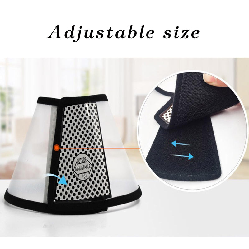 Pack of 2 Cat Neck Brace, Neck Brace for Dogs, Pets, Protective Collar, Cone Collars Made of Plastic, Lightweight Elizabethan Collar, Cone Adjustable Neck Brace for Cats, Small Dogs - BeesActive Australia