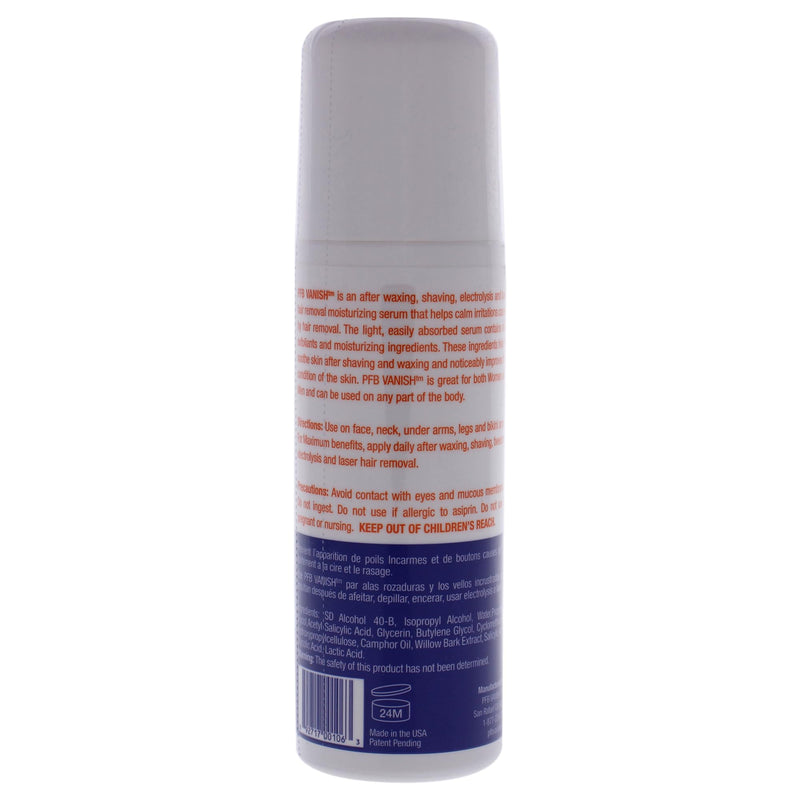 PFB Vanish Razor Bump Stopper Roll On Shaving Gel - Skin Care Treatment for Ingrown Hairs and Razor Burns, 93g