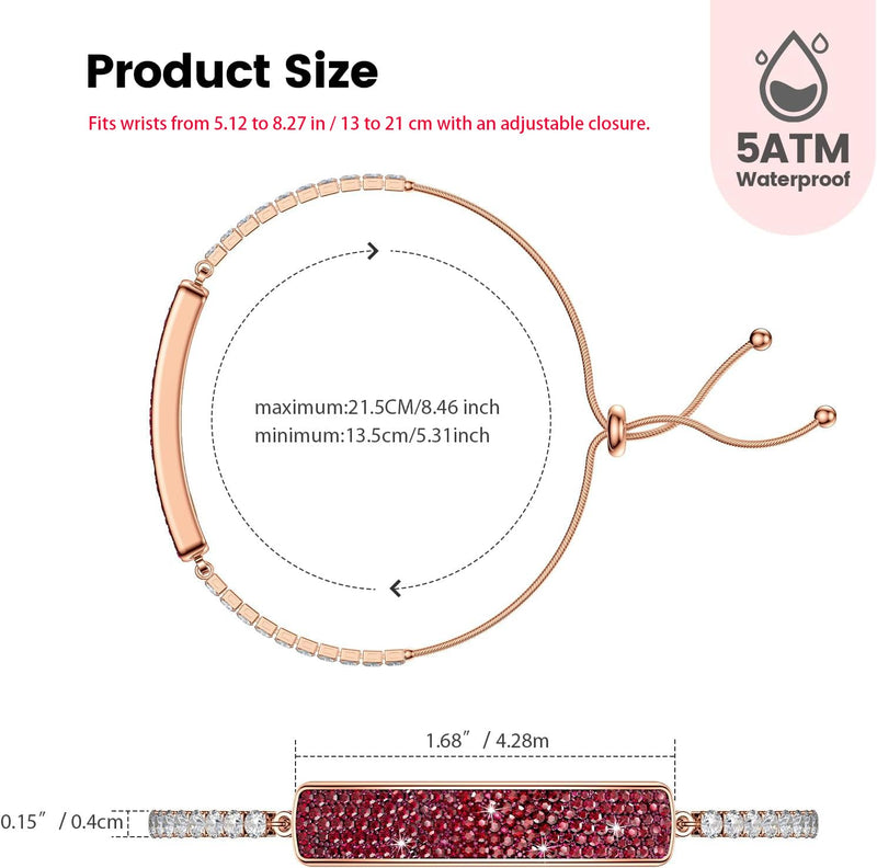 Smart Bracelet for Women Pure Red