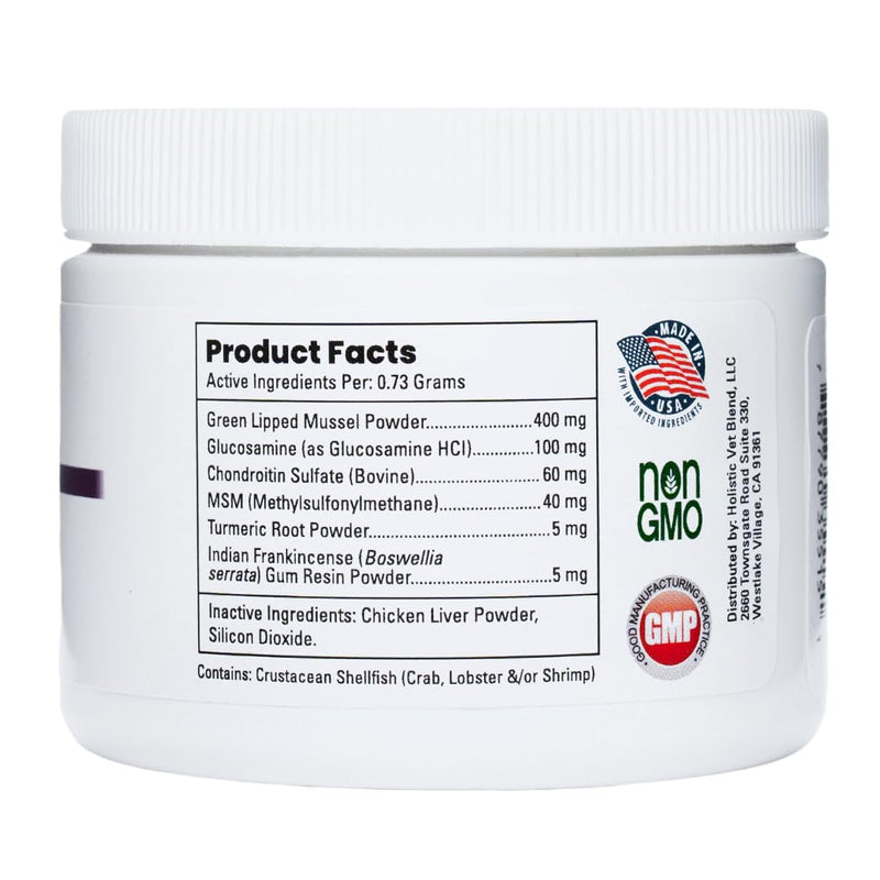 Holistic Vet Blend Feline Mobility Plus - Chicken Liver Cat Supplement - Joint Health and Mobility Support for Cat Owners