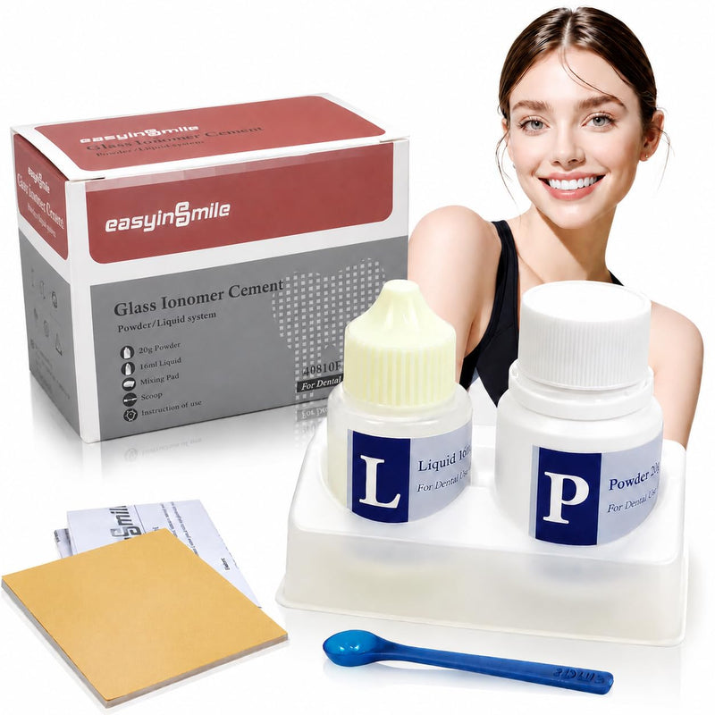 Zinc Oxide Eugenol Cement Dental Care Kit, Temporary Teeth Replacement Kit for Broken Chipped Teeth, Missing Teeth, Crown Fillings & Bridges, Improving Smile