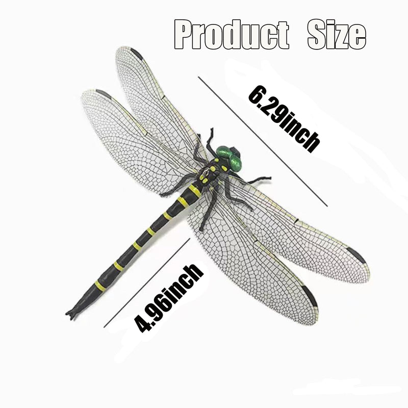 4PCS Dragonfly Clip, 3D Fake Dragonfly Clips to Keep B ugs Away,Artificial Dragon Fly for Deer and Horse,Fly Scare Devices for Indoor Outdoor