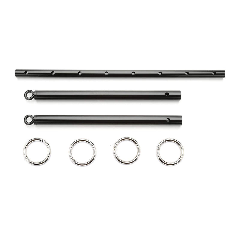 EXREIZST Spreader Bar Set, Expandable Bar, Adjustable Exercise Training Tools Set for Sports Fitness Gear Home Indoor Gyms Black-4