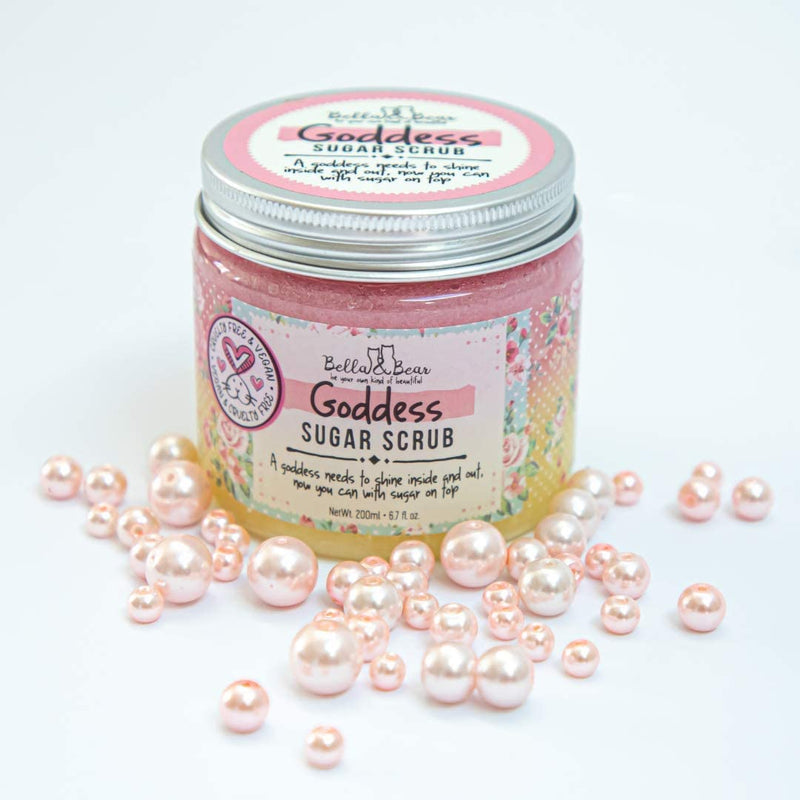 Bella and Bear Goddess Sugar Scrub, No Parabens, New Fragrance, Cruelty-Free, Vegan-Friendly Exfoliating, 6.7oz 6.76 Ounce (Pack of 1) - BeesActive Australia