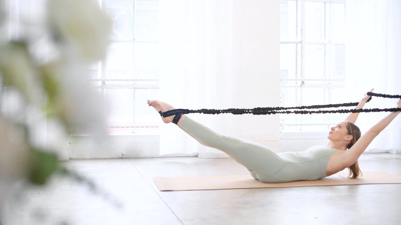 Konnections Fabric Covered Resistance Band Revolutionary Pilates Enhancement Tool for Strength, Flexibility and Precision Black - BeesActive Australia
