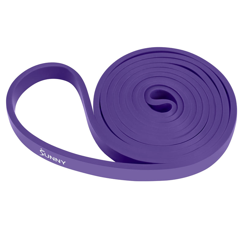 Sunny Health & Fitness Versatile Resistance Bands (Single or Combo Set) for Strength Training, Power Cage, Squat Rack, Home Gym, Body Stretching, Physical Therapy – 100, 140, 160, 180 & 10-75 LB Combo