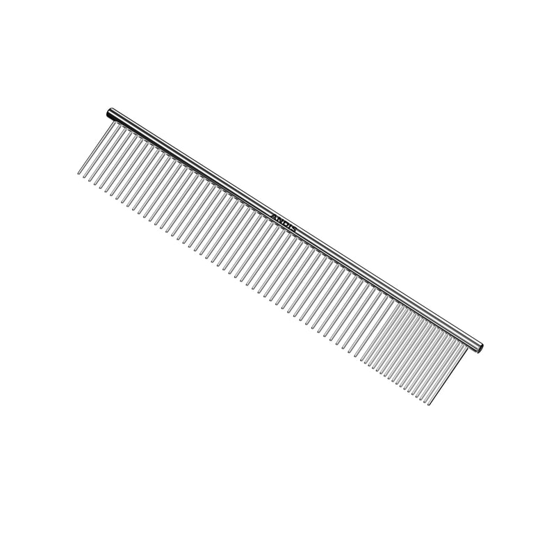 Andis 68545 Stainless-Steel Comb for Knots, Mats & Loose Hair Removal - Effective Dematting Tool Comfortable, Lightweight, Portable & Safe for Dogs, Cats & Pets – Silver, 10-Inch 10 Inch - BeesActive Australia