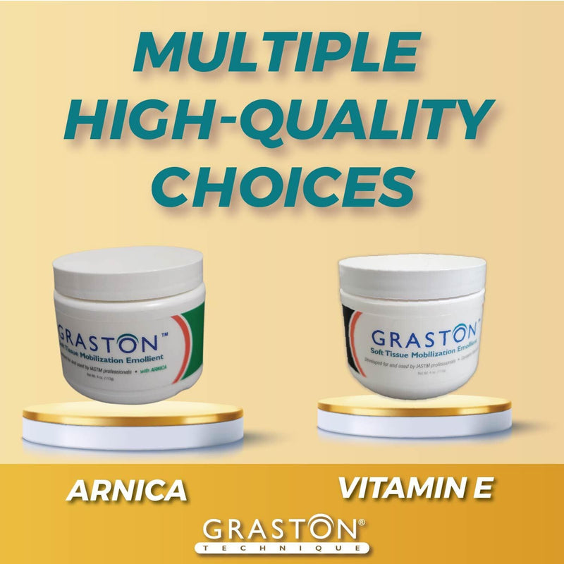 Graston Technique Vitamin E Enriched Emollient - 4oz Jar, Ideal for IASTM Lotion & Massage Therapy Cream, Perfect Vitamin E Cream for Massage and Physical Therapy, 1-Pack 1 Count (Pack of 1)
