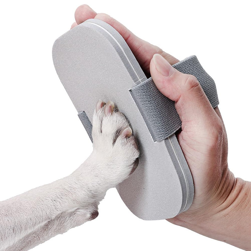 WAYUTO 2Set Dog Nail Scratch Boards and Cleaning Brush Anxiety-Free Nail File for Dogs Large Scratching Pad Handheld Board for Nails Soft Pet Brush Pet Claw Care Tools