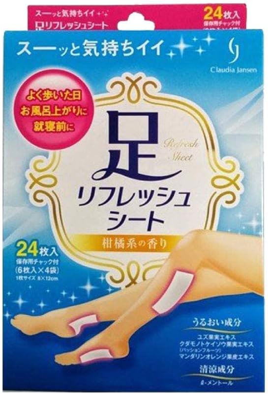 Teikoku Pharmaceutical Foot Refresh Sheet, Total of 72 Sheets (6 Sheets x 4 Bags x 3 Boxes), Sap Sheet - BeesActive Australia