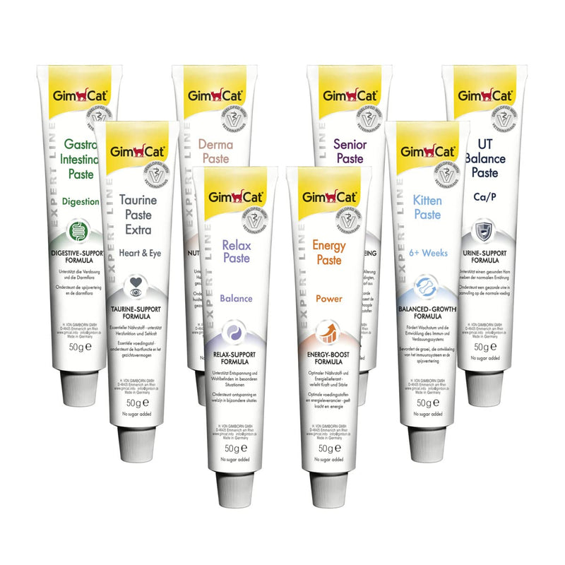 GimCat EXPERT LINE Taurine Paste Extra - This functional cat snack boosts heart function and vision - 1 tube (1 x 50 g)