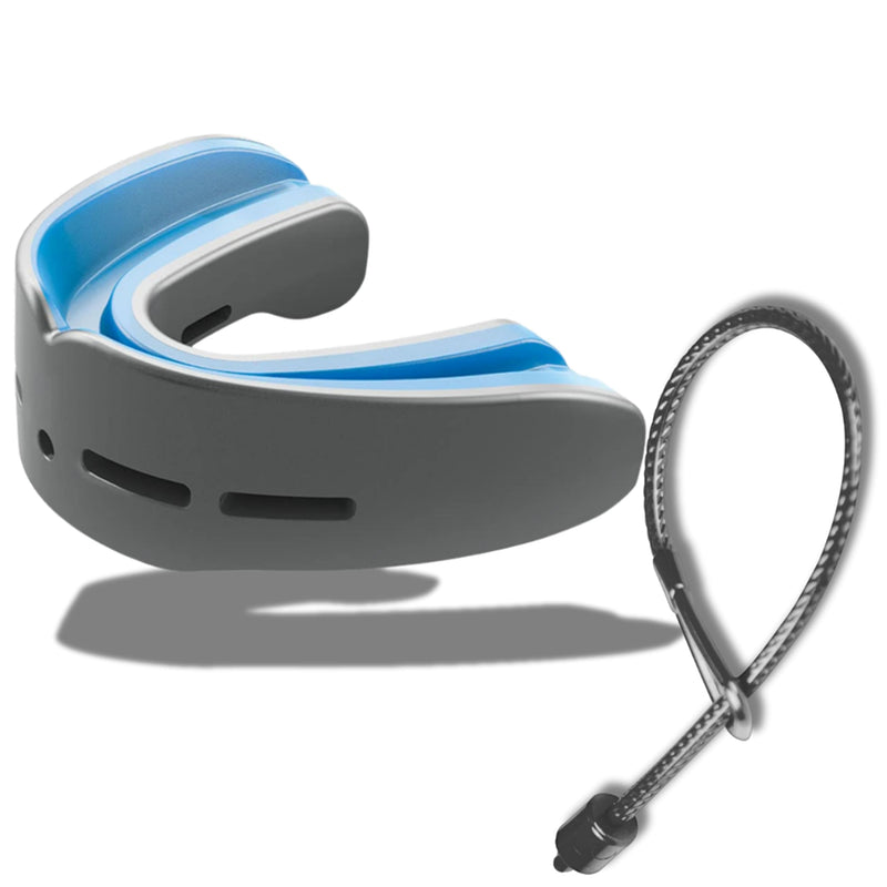 Shock Doctor Nano Double Mouthguard, Protects Upper and Lower Teeth, Youth & Adult available Carbon