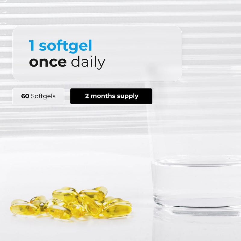 Biogenique Vitamin A - 60 Softgels 10,000 IU - Helps Support Eye, Skin Health and Immune System - 2 Months Supply Vitamin A Supplement Made in Canada, Non-GMO