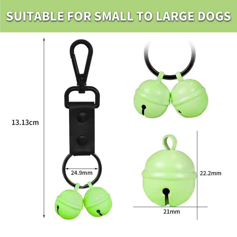 Bells for Dog Collar, Extra Loud Dog Cat Glow Bell for Pet Tracking & Saving Wildlife, Birds, Durable Iron Split Ring & Lobster Bell Clip - BeesActive Australia