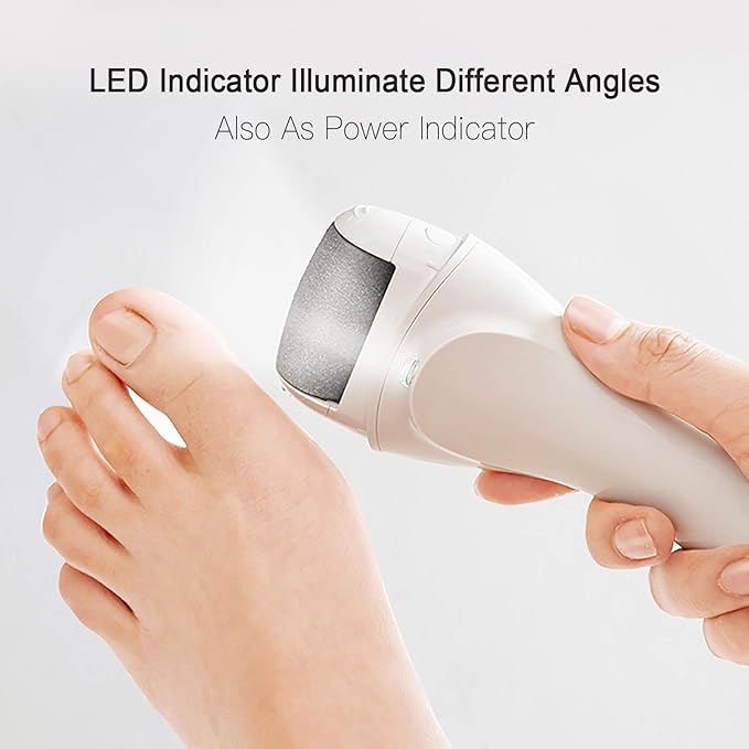 Electric Exfoliating Remover, USB Rechargeable, LED Light, Powerful Power, Exfoliating File, Hard Skin Remover, Electric Exfoliating Roller, Exfoliating Heels - BeesActive Australia