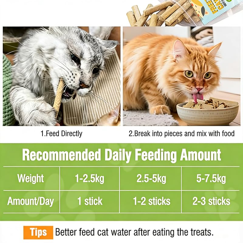 50g Cat Chew Stick Chicken Flavor, Cat Dental Treats for Teeth Cleaning Dental Care, Cats Chew Toys for Fresh Breath