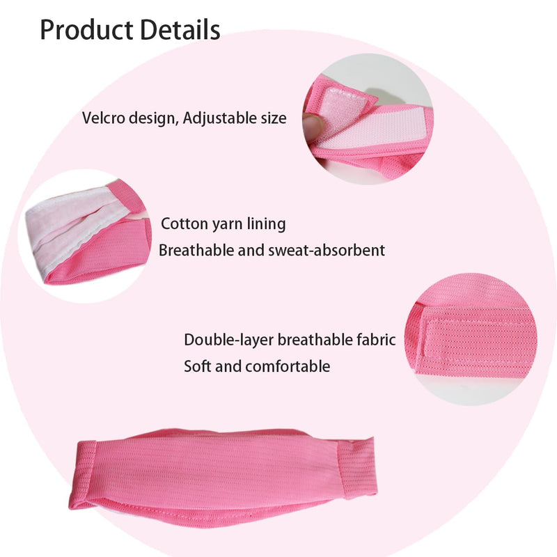 2 Pcs Trach Covers for Tracheostomy Tube Holder Adjustable Dust- Proof Shield Neck Trachea Cover,Trach Cover Band Reusable Tracheostomy Care Kits for Men and Women (Pink + Beige) Pink + Beige