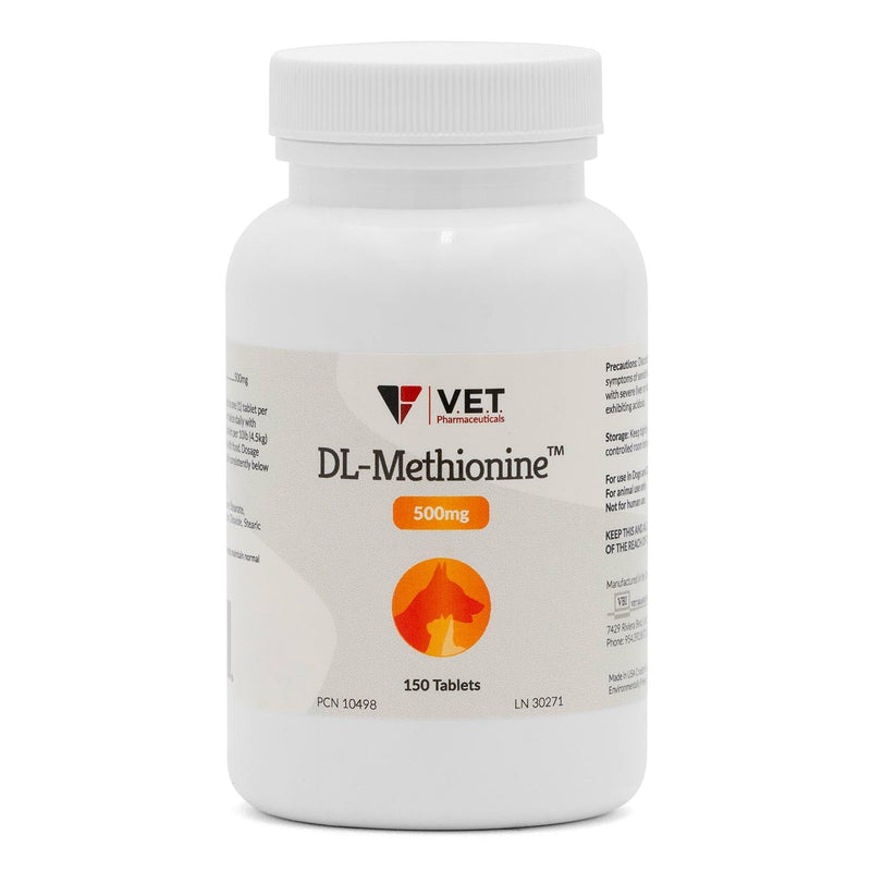 DL Methionine Tablets, 500mg, 150ct Tan