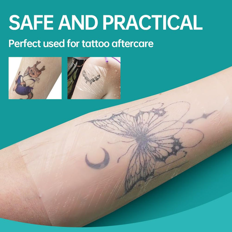 Dimora Transparent Film Dressing 6x8 inch 20 Packs with Hypoallergenic Adhesive, Large Waterproof Wound Bandages Post Surgical for Swimming, Tattoo Aftercare Bandage, IV Shield 6"x 8" - BeesActive Australia