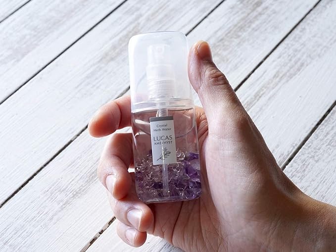 LUCAS White Sage Purifying Spray, Lucas/Smudging, Cleanser, Yoga and Meditation, (Amethyst: Healing, Restful Sleep / Lavender & White Sage Scent, 0.7 fl oz (20 ml), For on the Go) -  Australia