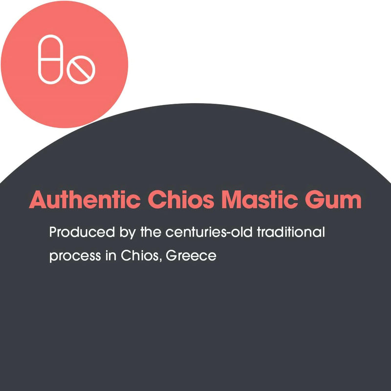 ARG Mastica Chios Mastic Gum Resin Digestive, 120 Capsules | 1000 mg Chios Mastic Gum Resin per Serving for Digestive Comfort, Vegetarian and Hypoallergenic Formula
