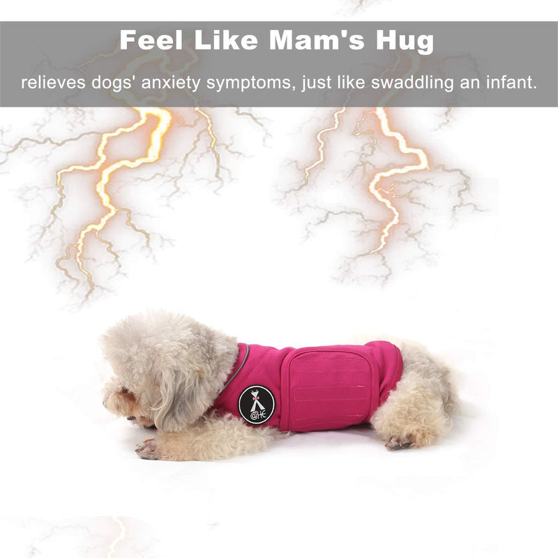 Mint Dog Coat for Anxiety Relief, Lightweight Wrap Helmet for Dogs with Anxiety (XS, Rose Red) XS - BeesActive Australia