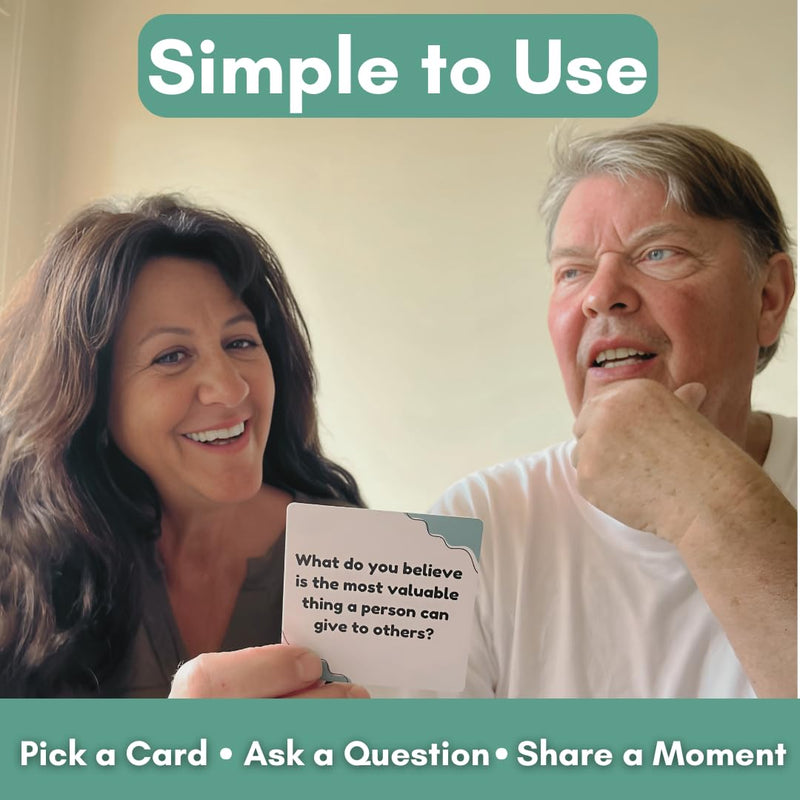 Share a Moment Conversation Cards | Dementia Activities for Seniors | Alzheimer‚Äôs & Dementia Conversation Cards | Great for Individuals Living with Dementia, Families and Caregivers - BeesActive Australia