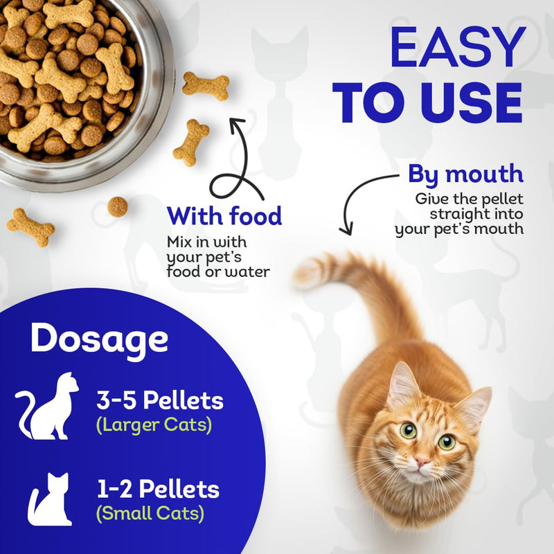 HealthyAnimals4Ever HA4E - Calming Tablets for Stressed and Aggressive Cats - Reduce Cat Aggression & Promote Relaxation - All-Natural, Homeopathic Remedy - 300 Tablets