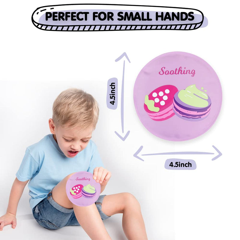 Hilph® Bundle of 3 Kids Ice Pack with Macaron Pattern + 3 Nylon Dinosaur Kids Ice Pack with Cover - BeesActive Australia