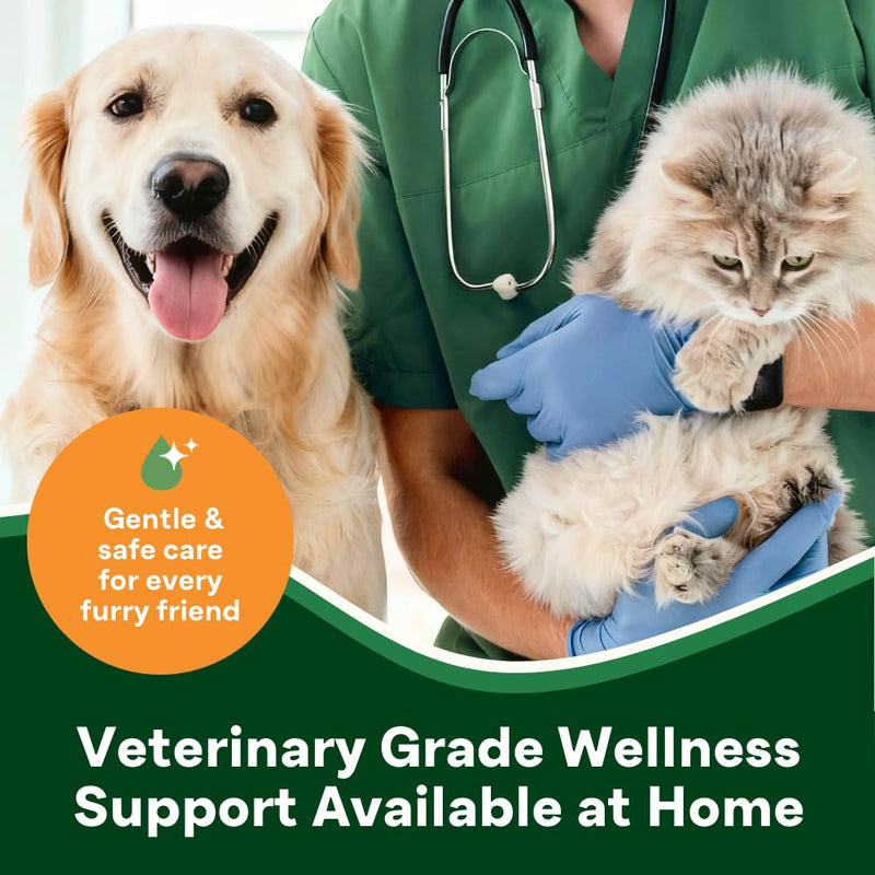 Sting-Free Wound & Skin Care Spray for Dogs, Cats & Pets | Vet-Grade Repair Mist for Cuts, Hot Spots, Rashes, Burns & Itch Relief | Non-Toxic, No Alcohol, Lick-Safe, No Residue (4 fl oz) 4 Oz