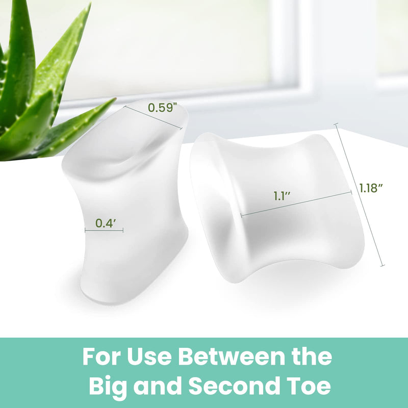 Welnove 10 Pack Gel Toe Separators and 12 Pack Toe Spacers for Straightening Overlapping Toes - BeesActive Australia