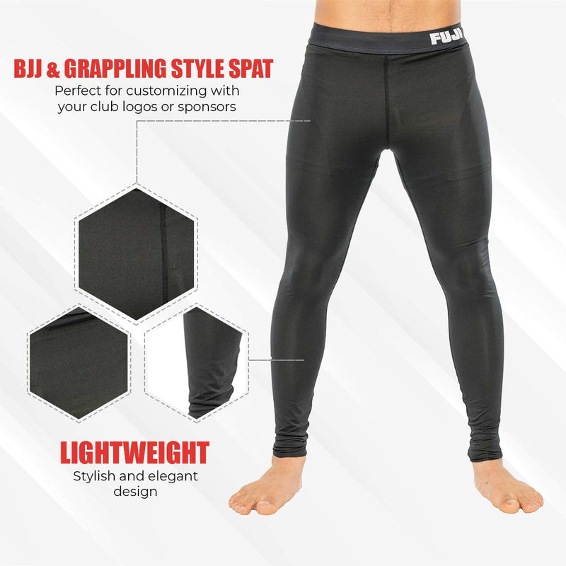 FUJI Baseline V2 Jiu Jitsu Spats Compression Pants 3X-Large Black - BeesActive Australia