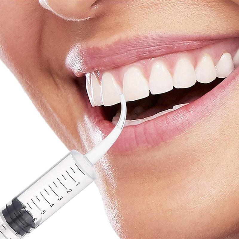 40 Pack 12ml Dental Syringe with Curved Tip for Oral Dental Care, Lab, Feed Small Pet 12ml-40Pack