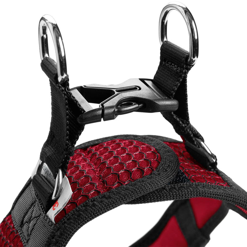 HUNTER HILO COMFORT harness for small dogs with mesh material and reflective elements, brown, S