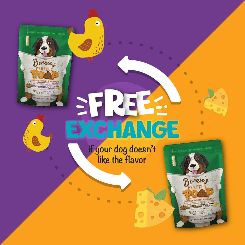 Perfect Poop Digestion & General Health Supplement for Dogs: Fiber, Prebiotics, Probiotics & Enzymes Relieve Digestive Conditions, Optimize Stool, and Improve Health (Cheddar Cheese, 4.2 oz) Cheddar Cheese