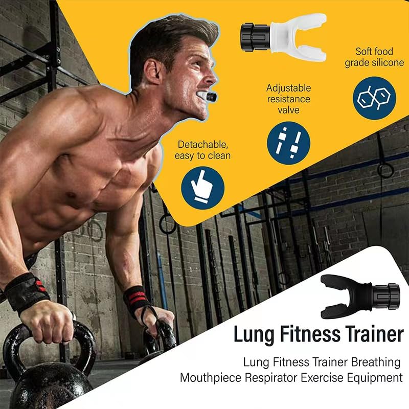 2-PCS Muscle Trainer, Portable Fitness Exercise Trainer, Easy-to-Clean and Reusable Exerciser Device to Improve Your Physical Fitness (White/Black) White/Black - BeesActive Australia