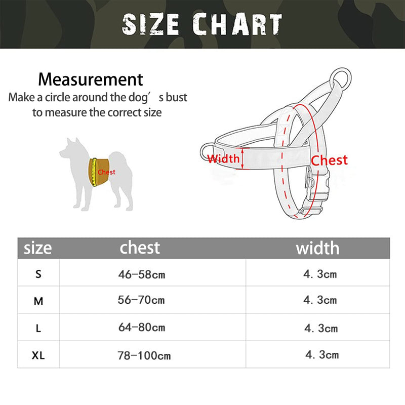 Eeyfarog No Pull Dog Harness for Small Medium Dogs, Reflective Escape-Proof Adjustable without Pull, Dog Harness (Green, L) Green - BeesActive Australia