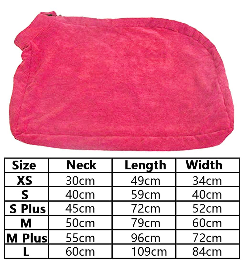 Pethiy - Premium dog bathrobe made of microfiber, dog drying bag, dog bath towel with zipper, super absorbent soft dog towel suitable for bathing and swimming-red-S S red - BeesActive Australia