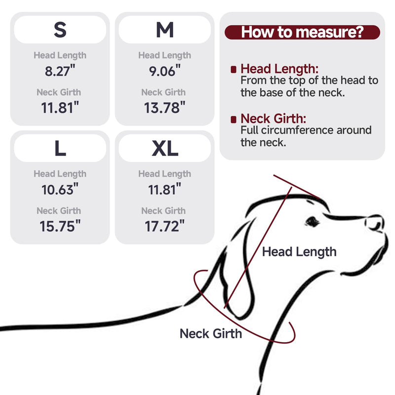 Nanaki Dog Calming Hoodie & Ear Cover,Extra Large July 4th Head Wrap with Ear Pads - No-Shake Hematoma Protection,Noise Cancelling for Fireworks,Grooming, Blow Dryer & Bath,Ear Warmers Grey X-Large