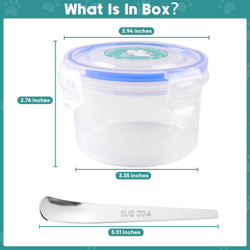 Canned Cat Food Storage Lids,Reusable Airtight Can Cover Pet Food Sealer - Keeps Cat Food Storage Can Fresh, Cat Food Lids Container Eliminates Odor, Easy To Use With SUS 304 Spoon,Can Opener 1 Jar（S）+1 spoon - BeesActive Australia
