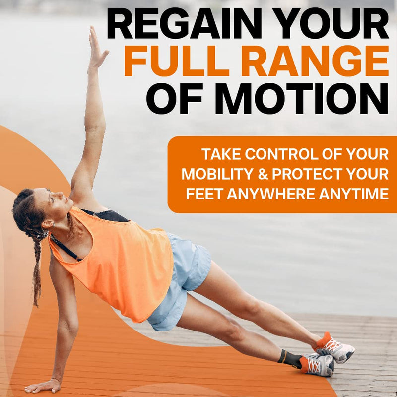 Treat My Feet Compression Ankle Brace with Silicone Ankle Support and Copper - Plantar Fasciitis Brace for Foot Pain & Achilles Tendonitis Relief - Ankle Brace for Women & Men - Large Size 1